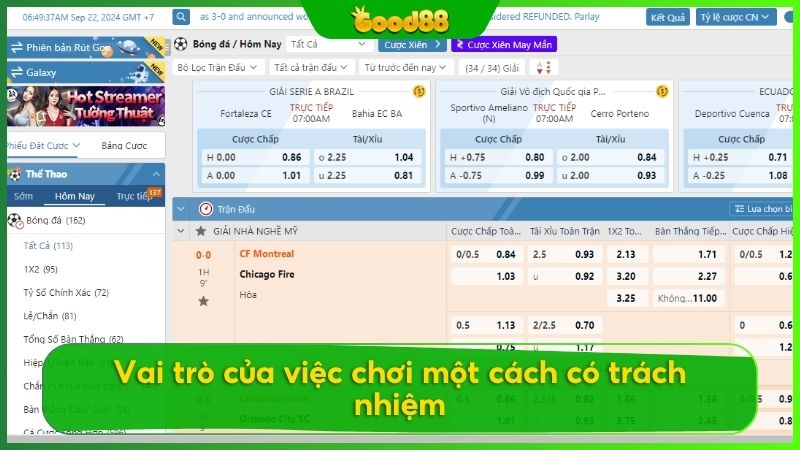 Chơi có trách nhiệm giúp hạn chế rủi ro mất kiểm soát
