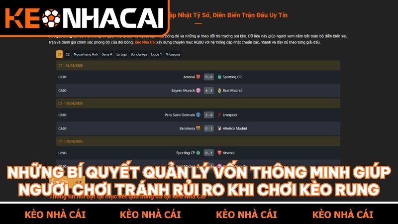 Bảng tỷ lệ kèo trực tuyến giúp người chơi nắm bắt mọi diễn biến của kèo rung